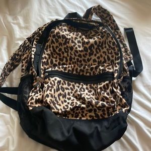 Cheetah print backpack
